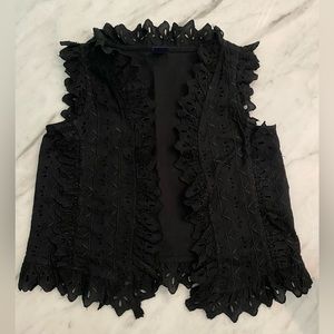 Baby Gap Black Embroidered Vest